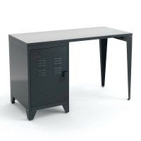 Стол Письменный детский из металла Hiba единый размер серый LA REDOUTE INTERIEURS  фото, kupilegko.ru